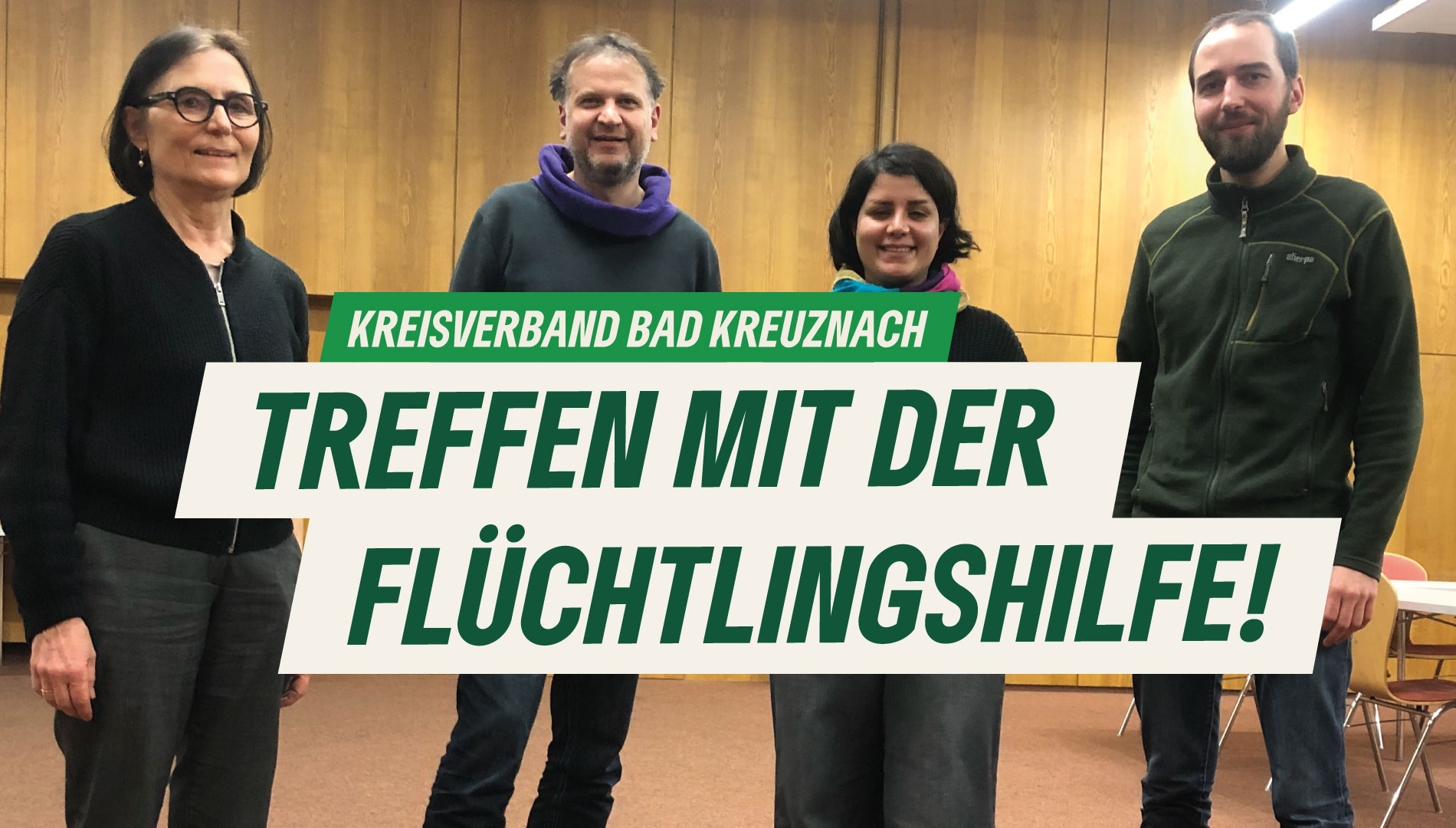 Mehr Pragmatismus und Unterstützung helfen allen - Kreisvorsitzende der GRÜNEN im Gespräch mit Vertretern der Flüchtlingshilfe